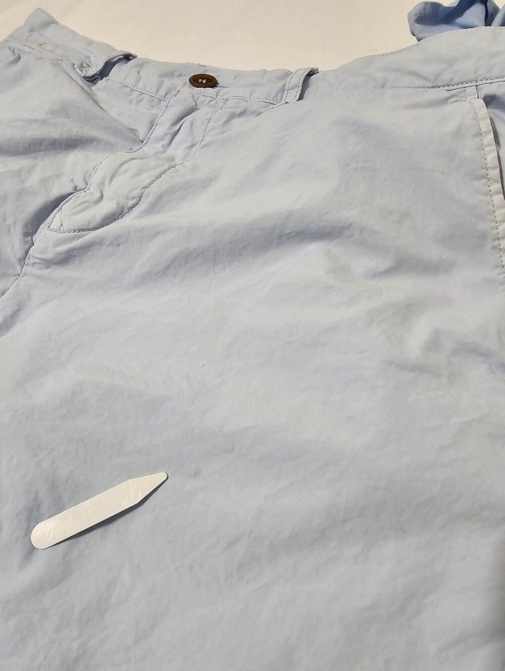 Burberry Brit Light Blue Cotton Chino Shorts Men's 40 Luxe Designer Casual Prepp - Picture 11 of 13
